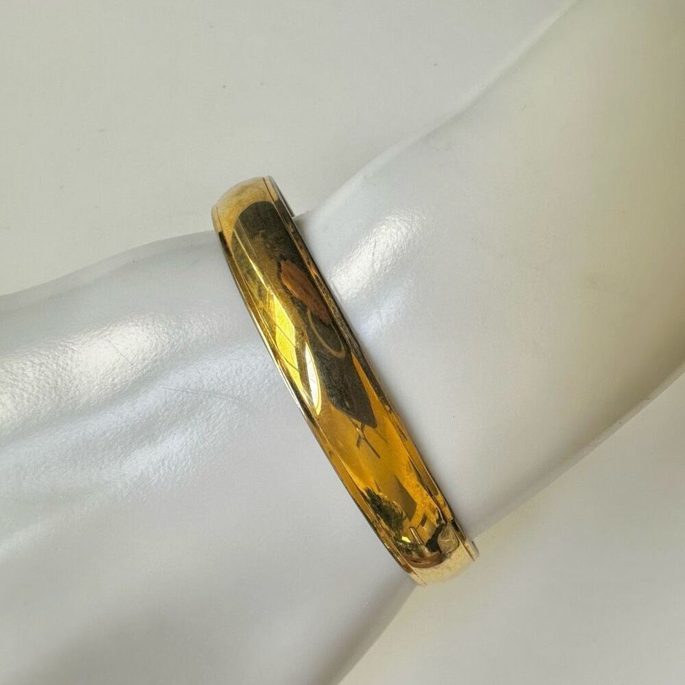 Napier gold tone vintage bangle bracelet